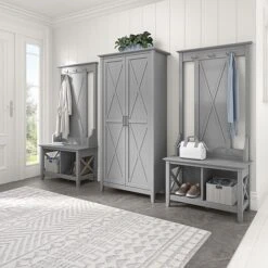 Bush Furniture Key West 66" Tall Storage Cabinet With Doors And 5 Shelves, Cape Cod Gray (KWS266CG-03) -Prepa Furniture Shop 01959FC5 4E7B 43E9 AD64A4F7C19B8251 s7