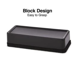 TRU RED Durable Dry Erase Eraser, Black (13612)