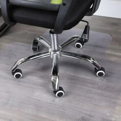 Mind Reader Standard 36" X 48" Rectangular With Lip Chair Mat For Hard Floor, Vinyl (FLCMAT-CLR)