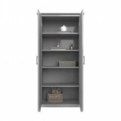 Bush Furniture Key West 66" Tall Storage Cabinet With Doors And 5 Shelves, Cape Cod Gray (KWS266CG-03) -Prepa Furniture Shop 0ADBAF11 BE46 43EA 91F6D951F556CFC2 s7