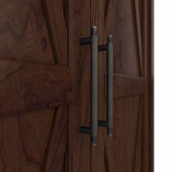 Bush Furniture Key West 65.98" Tall Storage Cabinet With Doors And 5 Shelves, Bing Cherry (KWS266BC-03) 6 Bush Furniture Key West 65.98" Tall Storage Cabinet With Doors And 5 Shelves, Bing Cherry (KWS266BC-03) - Image 6