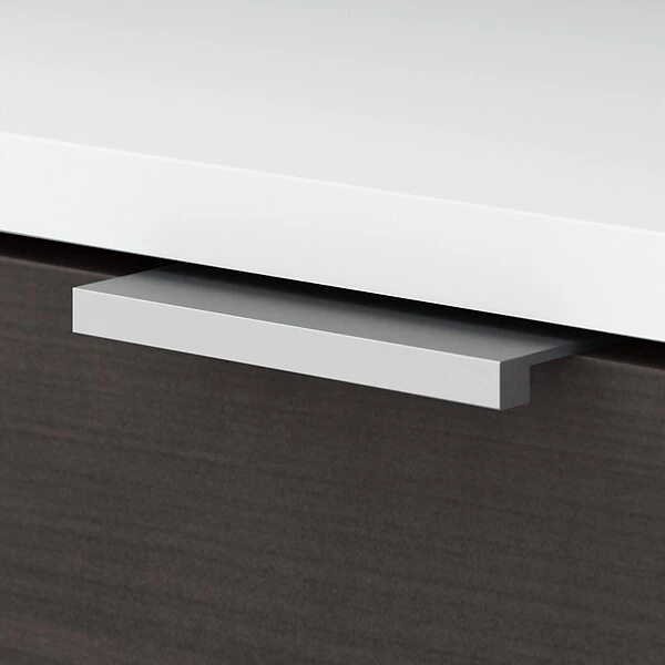 Bush Business Furniture Jamestown 21.2" Low Storage Cabinet With Doors And 4 Shelves, Storm Gray/White (JTS160SGWH) 5 Bush Business Furniture Jamestown 21.2" Low Storage Cabinet With Doors And 4 Shelves, Storm Gray/White (JTS160SGWH) - Image 5