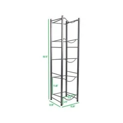 Mind Reader Alloy Collection 5-Tier Stainless Steel Water Jug Stand, Silver (5TJUGWH-SIL) -Prepa Furniture Shop 1628C915 CDC2 470B 897096FB2974D2D9 s7