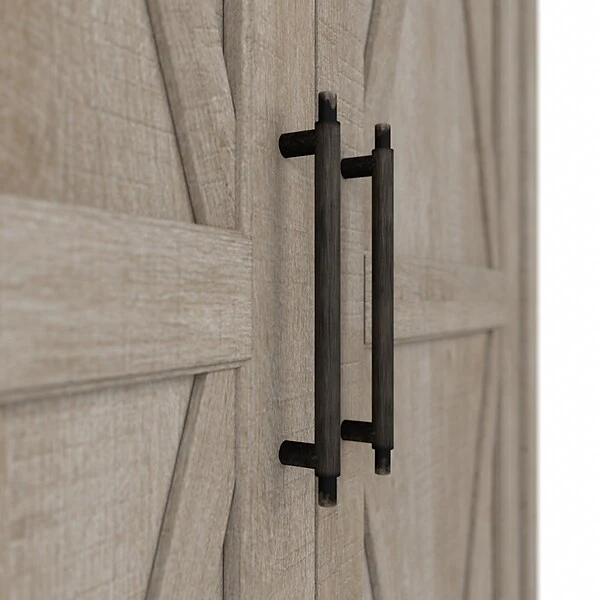 Bush Furniture Key West 66" Tall Storage Cabinet With Doors And 5 Shelves, Washed Gray (KWS266WG-03) 6 Bush Furniture Key West 66" Tall Storage Cabinet With Doors And 5 Shelves, Washed Gray (KWS266WG-03) - Image 6