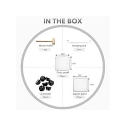 Mount-It! 69.7" X 42.1" Portable Closet Rack, White/Black, Plastic (WI-4031) -Prepa Furniture Shop 22A051A7 2D25 47C2 993A77F096854693 s7