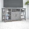 Bush Furniture Key West Console TV Stand, Screens Up To 65", Cape Cod Gray (KWV160CG-03)