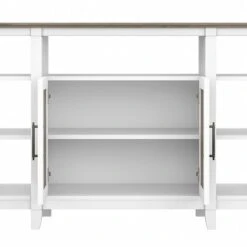 Bush Furniture Key West Console TV Stand, Screens Up To 65", Shiplap Gray/Pure White (KWV160G2W-03) -Prepa Furniture Shop 2A67F7B0 DDF8 4C52 9C128C3D56AD493F s7