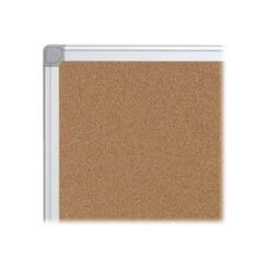 Bi-Office Earth-it Maya Cork Bulletin Board, Aluminum Frame, 6' X 4' (CA271790)