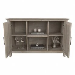 Bush Furniture Key West 30" Accent Cabinet With Doors And 4 Shelves, Washed Gray (KWS146WG-03) -Prepa Furniture Shop 2DB22ECD D389 4FD2 BC904D4016F9B727 s7