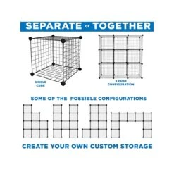 Mount-It! 28" X 42" 6-Cube Storage Organizer, Black (WI-4012) -Prepa Furniture Shop 35B1035F FA0C 43A3 930A18B1D83818AE s7