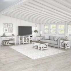 Bush Furniture Key West Console TV Stand, Screens Up To 65", Shiplap Gray/Pure White (KWV160G2W-03) -Prepa Furniture Shop 3FB2AB41 A5D5 429C 8546B43BEAEDAD6B s7