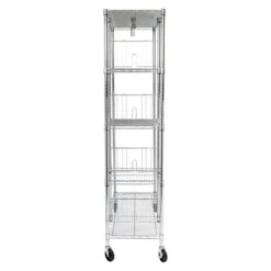Honey-Can-Do Rolling Closet With Garment Bar And Shelves, 18"W, Chrome (SHF-01567) -Prepa Furniture Shop 412B4953 A102 48A2 BECEC32D1CB0F1A5 s7
