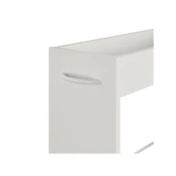 Ameriwood Trestle 3-Shelf Particle Board Mobile Laundry Cart With Dual Wheel Front Casters, White (3848015COM) -Prepa Furniture Shop 4311E4AD 08AA 4982 BC265CFC2C5D17CD s7