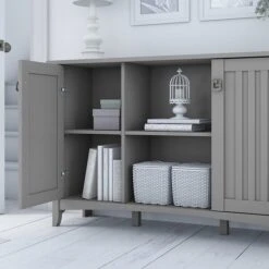 Bush Furniture Salinas Accent Storage Cabinet With Doors, Cape Cod Gray (SAS147CG-03) -Prepa Furniture Shop 479135FC 8335 475B 984D7A75D8CC3DD1 s7