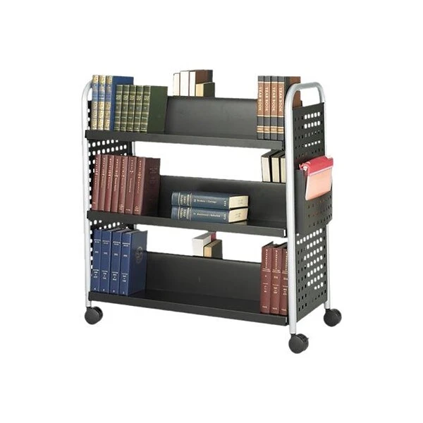 Safco Scoot 6 Powder-Coated Steel Cart, Black (5335BL) 1 Safco Scoot 6 Powder-Coated Steel Cart, Black (5335BL)