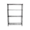 Whalen 4-Shelf Wire Unit, 36"W, Black (WS143654-4B)