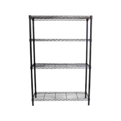 Whalen 4-Shelf Wire Unit, 36"W, Black (WS143654-4B)