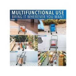 Mount-It! Rolling Utility Shopping Cart With Double Basket, 66 Lbs., Black (MI-907) 9 Mount-It! Rolling Utility Shopping Cart With Double Basket, 66 Lbs., Black (MI-907) -Prepa Furniture Shop 6DB819A2 4341 49AB 97A5CA4734D20729 s7