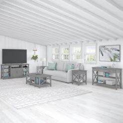 Bush Furniture Key West Console TV Stand, Screens Up To 65", Cape Cod Gray (KWV160CG-03) -Prepa Furniture Shop 735DCB0F 80BD 43C9 96B03BC2305AA425 s7