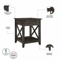 Bush Furniture Key West Tall TV Stand With Coffee Table And 2 End Tables, Dark Gray Hickory, Screens Up To 65" (KWS025GH) 12 Bush Furniture Key West Tall TV Stand With Coffee Table And 2 End Tables, Dark Gray Hickory, Screens Up To 65" (KWS025GH) -Prepa Furniture Shop 77C5F600 4AAC 401B 8B14801F07999B6B s7