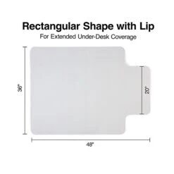 Quill Brand® Hard Floor Chair Mat, 36" X 48'', Clear (STP-15987) -Prepa Furniture Shop 7E907DFA DC52 41A0 A922D426A6C073B0 s7