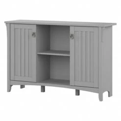 Bush Furniture Salinas Accent Storage Cabinet With Doors, Cape Cod Gray (SAS147CG-03)
