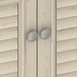 Bush Furniture Fairview Small Storage Cabinet With Doors, Antique White/Tea Maple (WC53296-03) -Prepa Furniture Shop A1C8C927 A18F 47FF 92B3DE5E079DDB82 s7