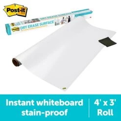Post-it® Dry Erase Surface, 3' X 4' (DEF4x3)