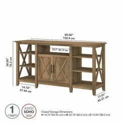 Bush Furniture Key West Console TV Stand, Screens Up To 65", Reclaimed Pine (KWV160RCP-03) -Prepa Furniture Shop D82C4861 2F24 48FE 867D97E39E7E02E9 s7
