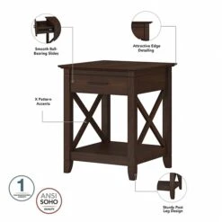 Bush Furniture Key West Manufactured Wood Console TV Stand, Screens Up To 65", Bing Cherry (KWS025BC) 11 Bush Furniture Key West Manufactured Wood Console TV Stand, Screens Up To 65", Bing Cherry (KWS025BC) -Prepa Furniture Shop D83DBDC9 9D39 486E 9E27C74B6C06200E s7