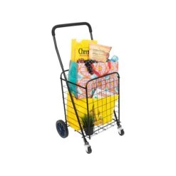 Mount-It! Small Rolling Utility Shopping Cart, 66 Lbs., Black (MI-907S) -Prepa Furniture Shop DCA9C5E3 C39C 4F4B BCFD20E97B251497 s7