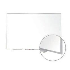 Ghent Non-Magnetic Whiteboard With Aluminum Frame, 3'H X 5'W (M2-35-4)