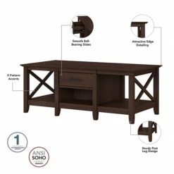 Bush Furniture Key West Manufactured Wood Console TV Stand, Screens Up To 65", Bing Cherry (KWS025BC) 10 Bush Furniture Key West Manufactured Wood Console TV Stand, Screens Up To 65", Bing Cherry (KWS025BC) -Prepa Furniture Shop EDA3A25E 9657 4277 8B389882E63A6E0C s7