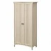 Bush Furniture Salinas 63" Storage Cabinet With 5 Shelves, Antique White (SAS332AW-03)