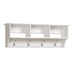 Prepac™ Sonoma Entryway Cubbie Shelf, 48" X 11.5", White -Prepa Furniture Shop m000070304 s7