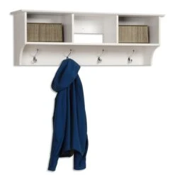 Prepac™ Sonoma Entryway Cubbie Shelf, 48" X 11.5", White -Prepa Furniture Shop m000070305 s7
