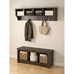 Prepac™ Wide Hanging Entryway Shelf, 60" X 11.5", Espresso 6 Prepac™ Wide Hanging Entryway Shelf, 60" X 11.5", Espresso -Prepa Furniture Shop m000070315 s7