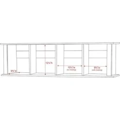 Prepac™ Wall Mounted Desk Hutch, 48" X 11.5", Espresso (EHD-1348) -Prepa Furniture Shop m000070364 s7