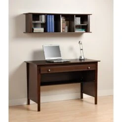 Prepac™ Wall Mounted Desk Hutch, 48" X 11.5", Espresso (EHD-1348) -Prepa Furniture Shop m000070367 s7