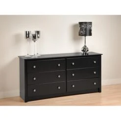 Prepac™ 29" Sonoma 6 Drawer Dresser, Black (BDC-6330-K) -Prepa Furniture Shop m000070453 s7