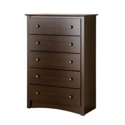 Prepac™ 45.25" Fremont 5 Drawer Chest, Espresso -Prepa Furniture Shop m000070471 s7