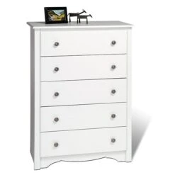 Prepac™ 45.25" Monterey 5 Drawer Chest; White (WDC-3345-K) -Prepa Furniture Shop m000070484 s7