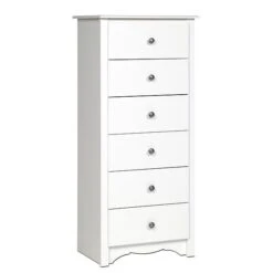 Prepac™ 53.25" Monterey Tall 6 Drawer Chest, White -Prepa Furniture Shop m000070489 s7