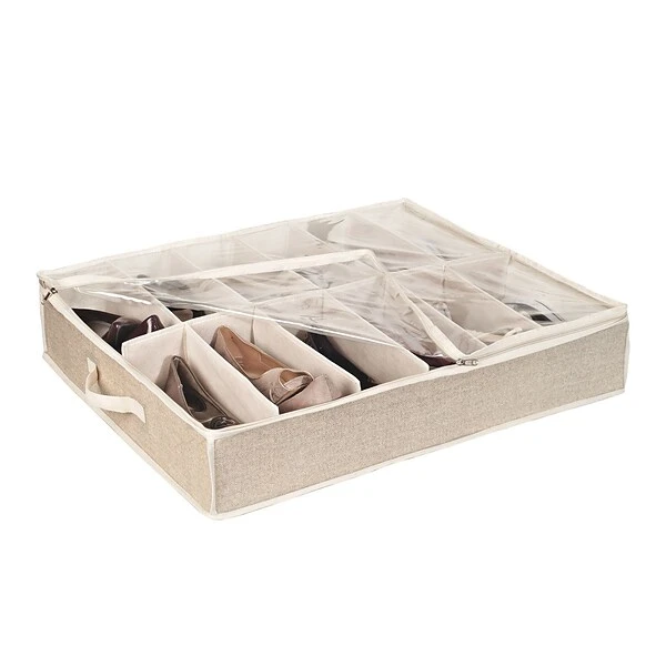 Simplify Shoe Polypropylene Organizer, Beige 1 Simplify Shoe Polypropylene Organizer, Beige