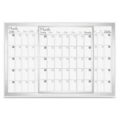 Lorell Magnetic Dry-Erase Calendarr Board, Frost
