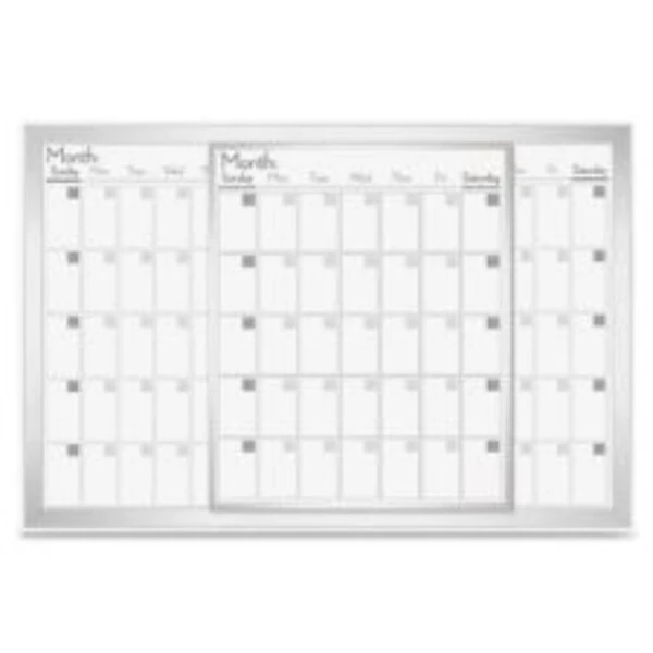 Lorell Magnetic Dry-Erase Calendarr Board, Frost 1 Lorell Magnetic Dry-Erase Calendarr Board, Frost