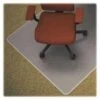 Lorell Medium-pile Carpet Chairmats, Clear, 48"