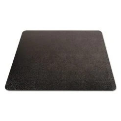 Deflect-O EconoMat 46" X 60" Occasional Use Chair Mat For Commercial Low Pile Carpeting, Black (CM11442FBLK)