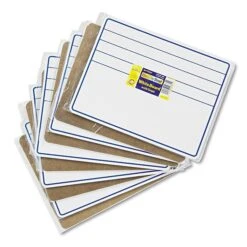 Chenille Kraft® Creativity Street® Dry Erase Student Boards, Blue/White, 9" X 12", 10/Set (9882-10)