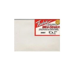 Fredrix Red Label Stretched Cotton Canvas, 5" X 7", 4/Pack (14258-Pk4)